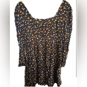 FLORAL SUMMER DRESS WOTH SQUARE NECK LINE